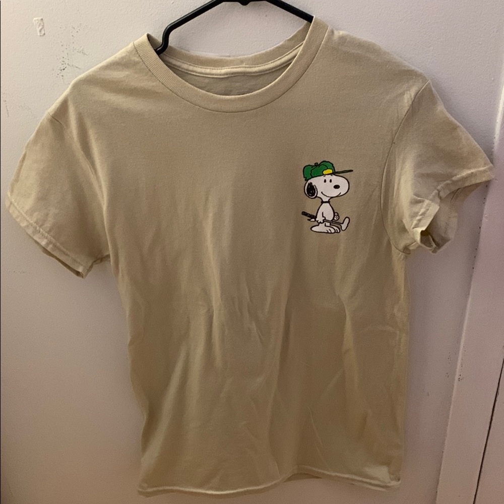 Peanuts Snoopy Short Sleeve Tee - Tan